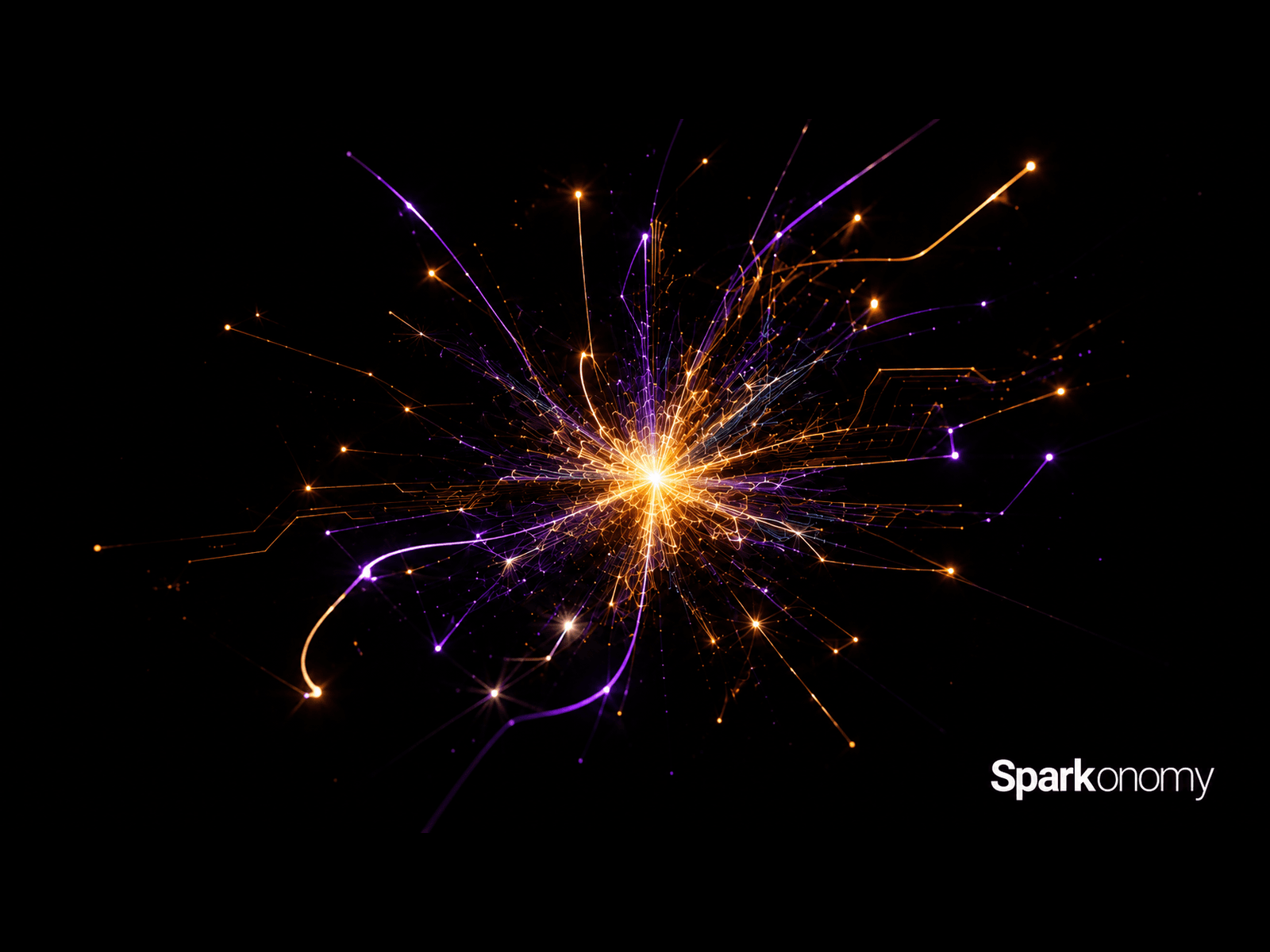 A single Spark in darkness — representing the philosophical history of the word Spark from Vedic Agni to Google's Gemini Spark AI agent and the creator economy